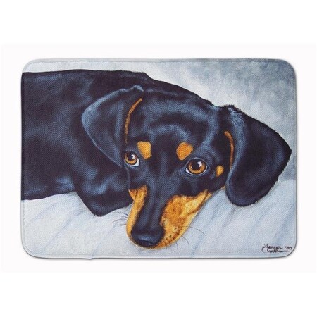 Carolines Treasures Carolines Treasures AMB1079RUG Black & Tan Doxie Dachshund Machine Washable Memory Foam Mat AMB1079RUG